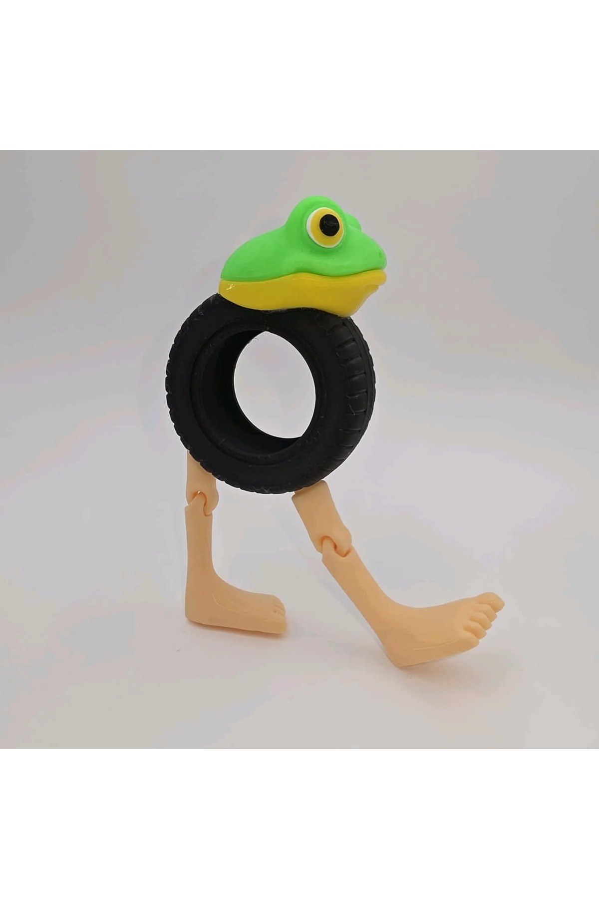 10 Cm Boneka Ambalabu Brainrot Figür Tung Tung Tung Sahur Ailesi Lastik Kurbaga