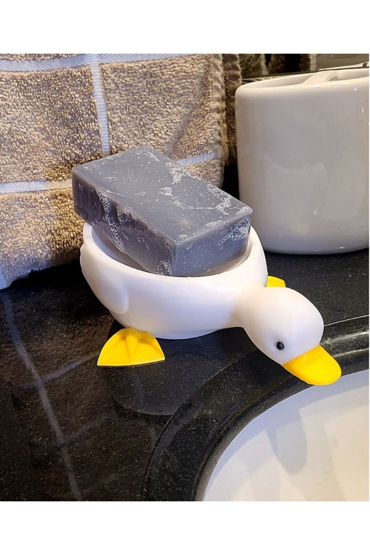 Ördek Sabunluk Plastik Banyo için Dekoratif Sabunluk