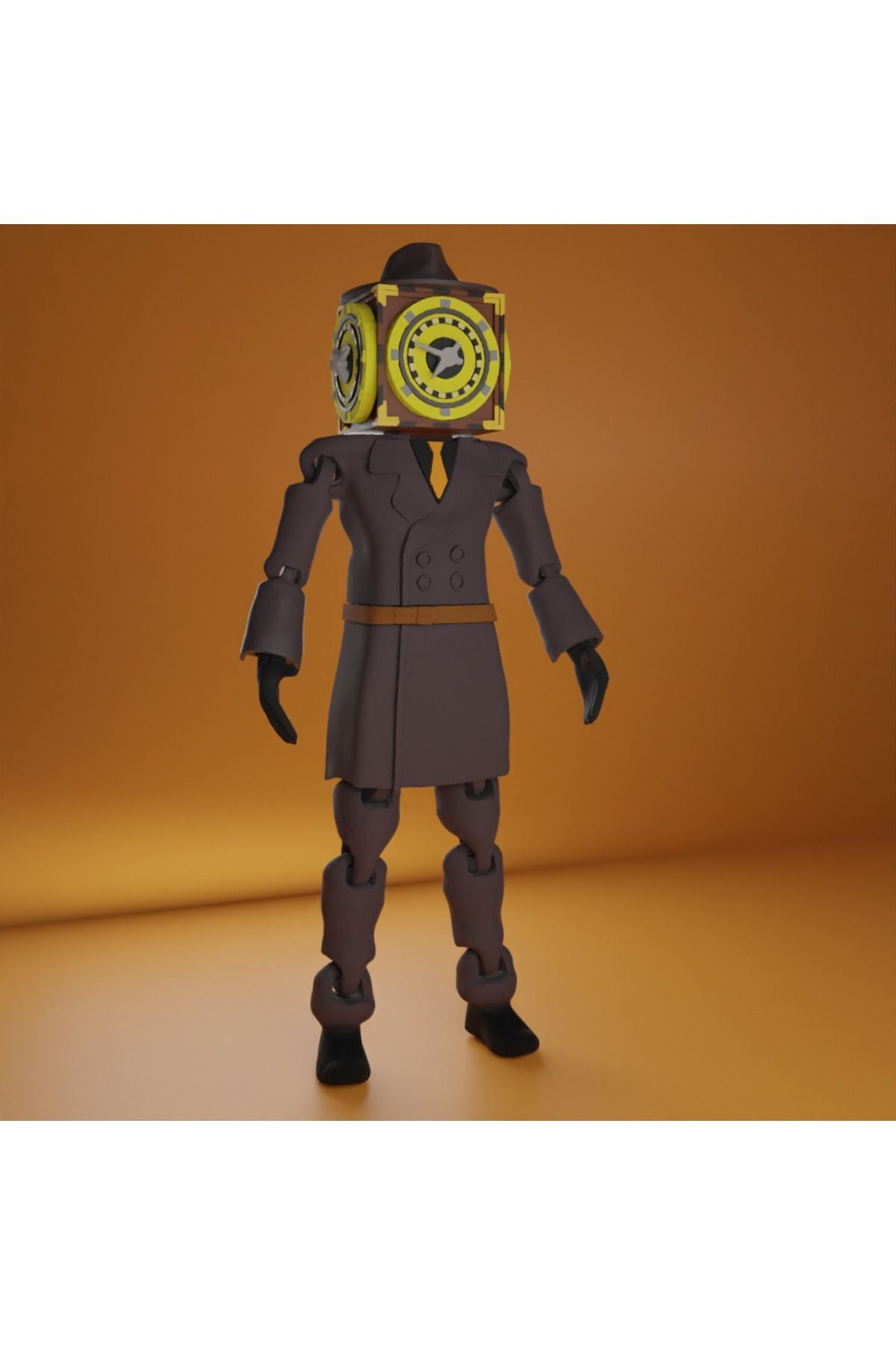 SKIBIDI TOILET MULTIVERSE - CLOCKMAN ŞİBİLİ TUVALET SAAT ADAM FİGÜR COSPLAY 15CM CNQRXVGB4311