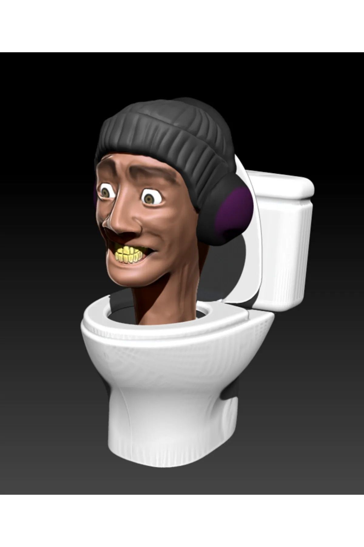 Skibidi Toilet 3D Figür – 13 cm DJ Tuvalet Modeli