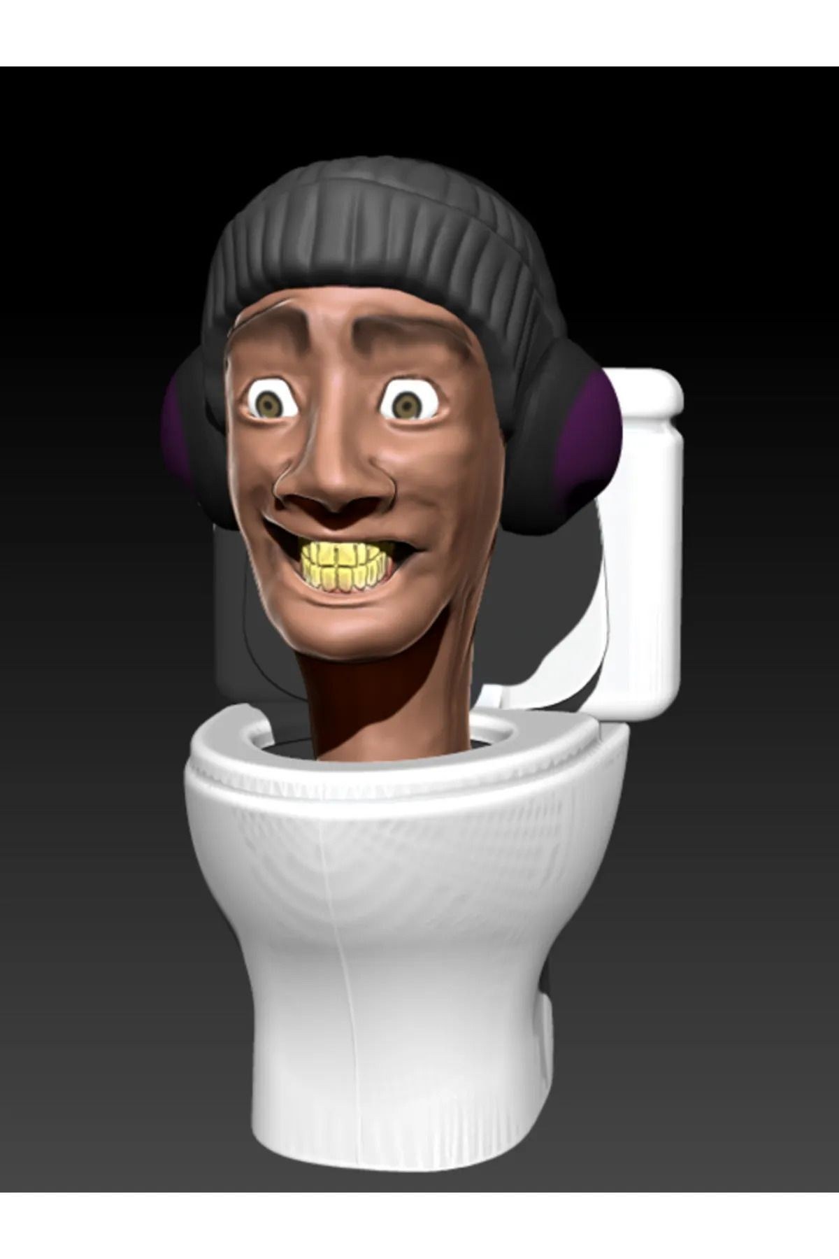 Skibidi Toilet 3D Figür – 13 cm DJ Tuvalet Modeli