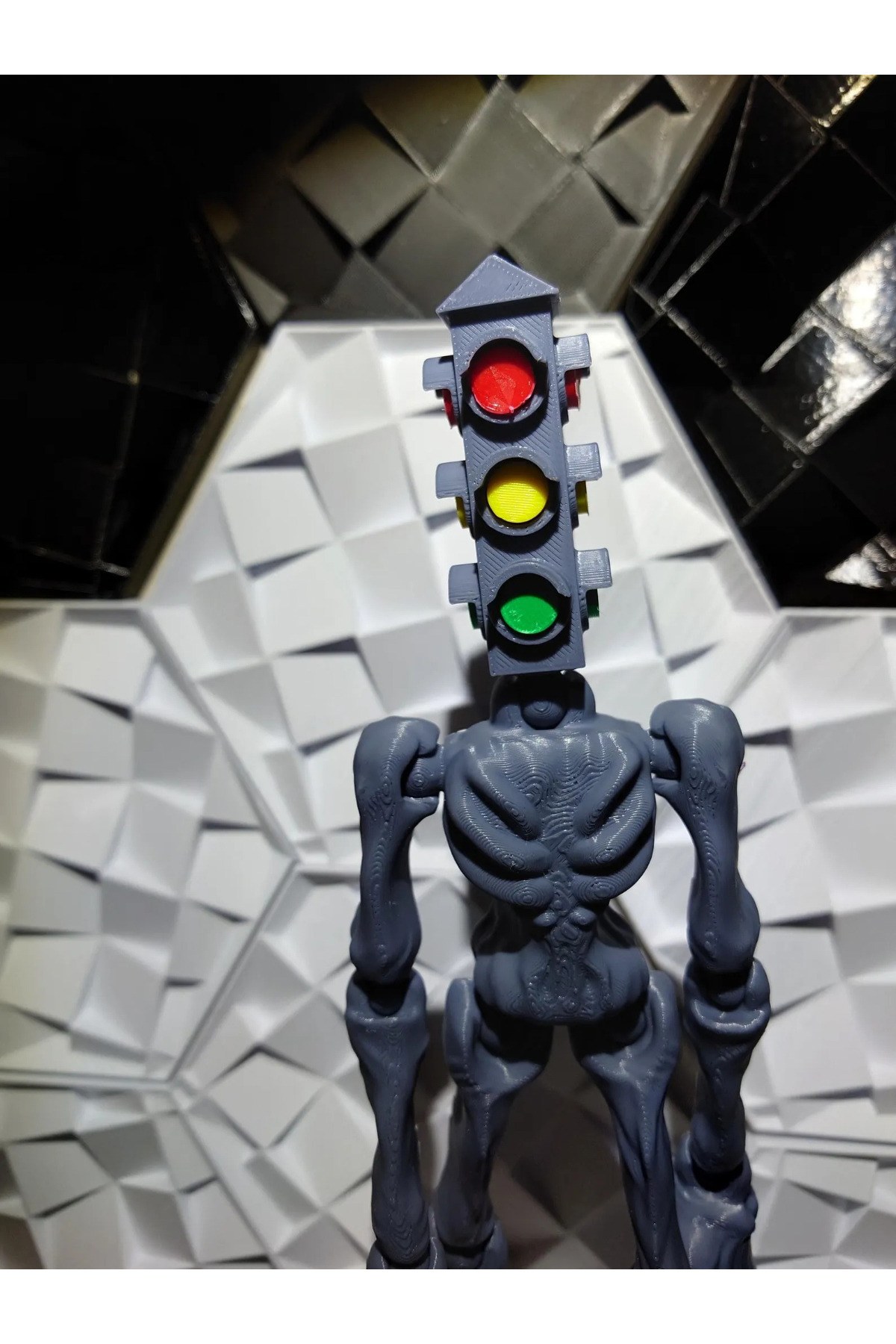 Traffic Light Head Trafik Lambası Kafa Roblox Karakteri Figür 30 Cm